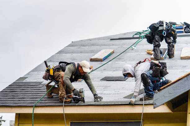 Professional Flat Roof Repair technician working in South Newbury, NH